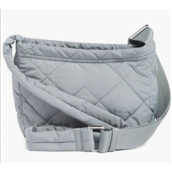 New Marc Jacobs Quilted Nylon Crossbody Rock Grey - Picture 6 of 7